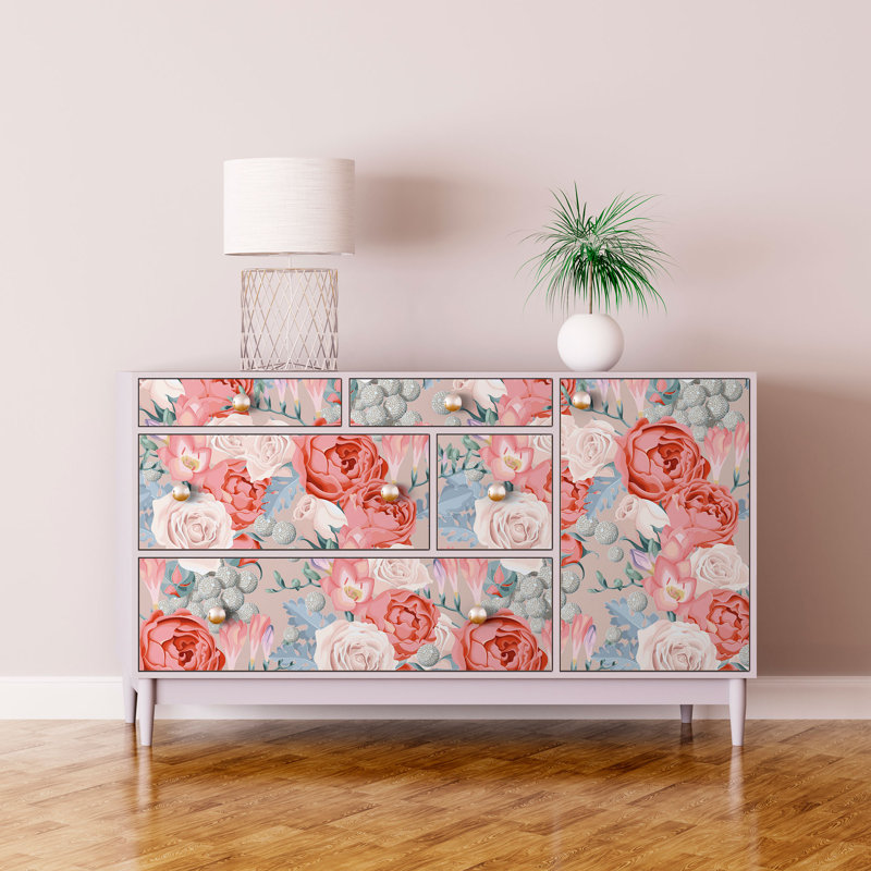 House of Hampton® Ameena Peel & Stick Floral Wallpaper | Wayfair